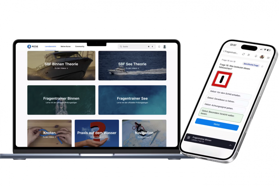 App zum online lernen, Foto: Bootsschule Bothe